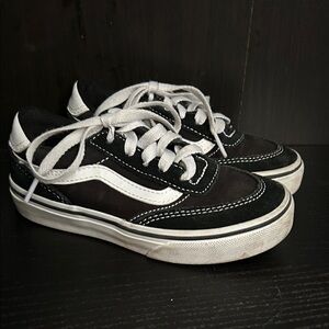Vans Kids Classic Black and White Sneakers